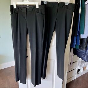 Bundle 2 Pairs of Express Columnist Dress Pants Black 8R